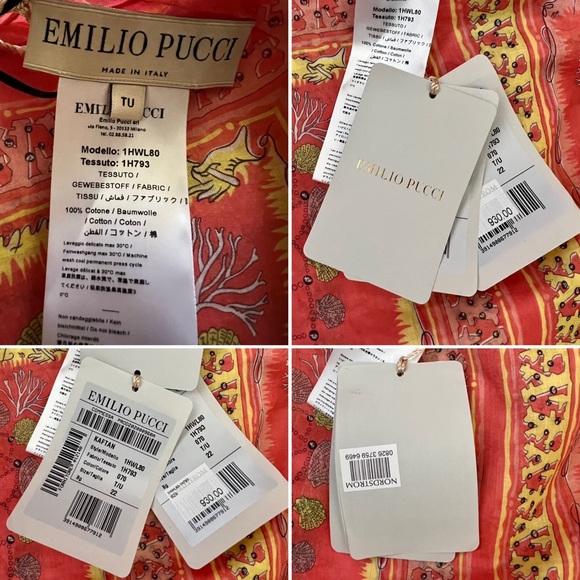 **SOLD** Emilio Pucci Kaftan, NWT, One Size - Picture 9 of 9